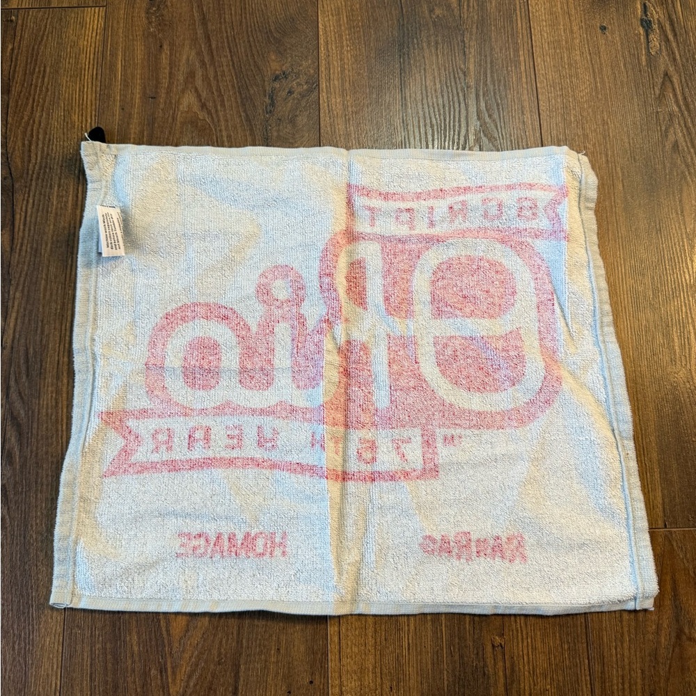 Homage Script Ohio 75th Year Red and White Rally Towel - Picture 3 of 4